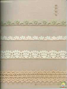 钩针钩衣花边多款图案 LACEWORK 100 钩针图案花边