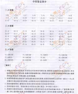 2017年执业药师《中药学专业知识一》考试练习题