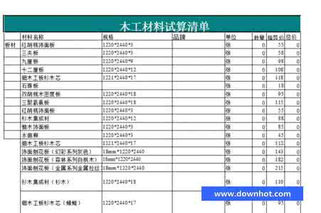 深圳装修报价明细表 装修费用清单，最新报价清单！