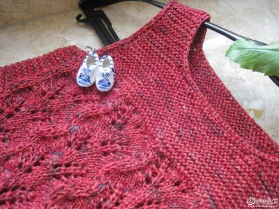 棒针编织 双叶花样 【花样】双叶