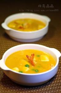 南瓜豆腐海鲜羹 秋季:南瓜豆腐海鲜羹的做法