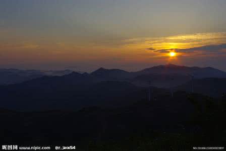 东白山日出 东白山 相约东白山看日出