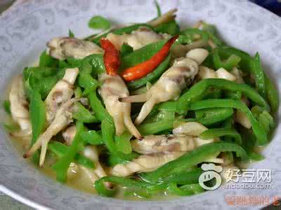 青椒炒蛏子 青椒丝炒蛏
