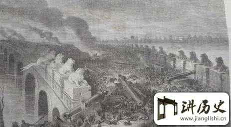 英法联军火烧圆明园 焚掠圆明园祸首非英法联军，乃为海淀一带之穷旗