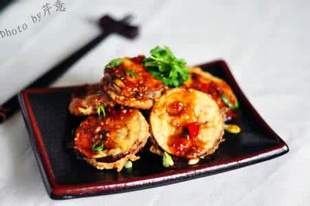 鱼香茄盒 鱼香茄盒 外酥里嫩的家常美味