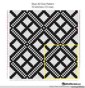 棒针提花毛衣图案图解 提花图案