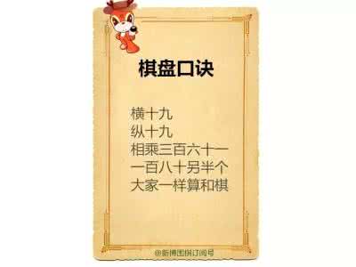 少儿围棋口诀 少儿围棋口诀(珍藏)