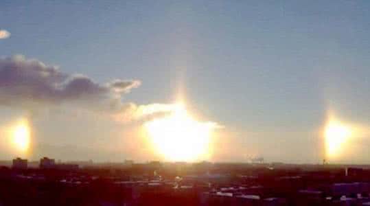 幻日奇观如何形成 俄现罕见幻日奇观 俄罗斯现罕见幻日奇观“三日凌空”惊呆众民