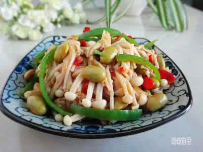 肉炒金针菇的家常做法 金针菇炒肉 金针菇炒肉的做法,金针菇炒肉怎么做好吃,金针菇炒肉的家常做法