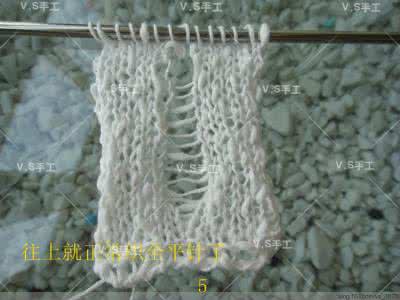 明月棒针手工编织视频 V.S手工分享----关于漏针模式的编织教程