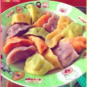 婴儿辅食水饺 五彩水饺 贝兜|辅食宝宝喜欢的五彩水饺来喽,好吃又营养!