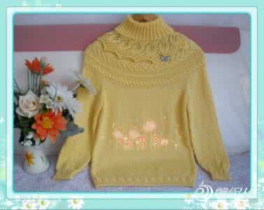 一款超漂亮的圆肩毛衣 四款漂亮圆肩衣----图解