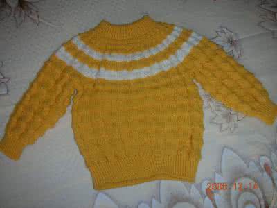 从上往下织毛衣带图解 从上往下织的毛衣（带图解）