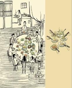 地图版年夜饭爆红 年夜饭：凡事不宜苟且，而于饮食尤甚