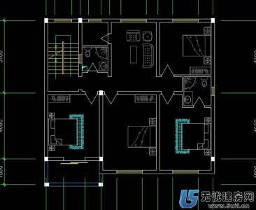 房屋立面图 四层房屋设计立面图11.76x11.56 m