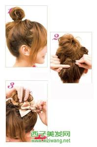 花苞头的扎法图解 清凉花苞头扎法图解