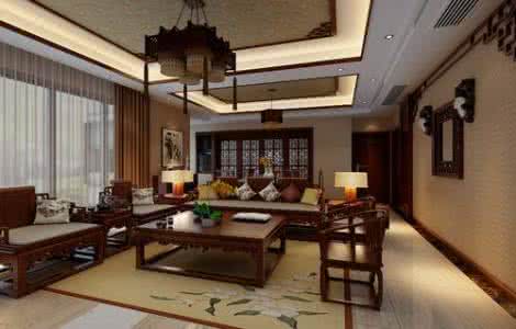 中式客厅效果图 中式效果图-153