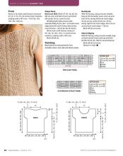 棒针镂空花编织图解 棒针镂空短袖----“杏花风”