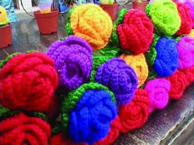 手工编织勾花网 《手工编织花》