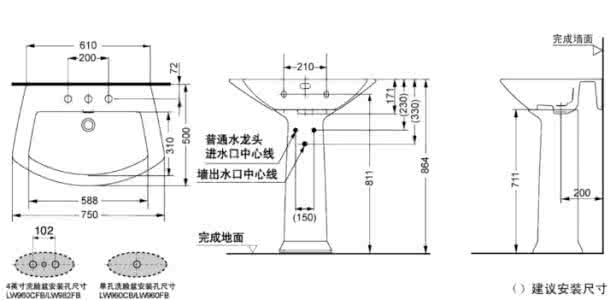 洗脸盆安装高度 洗脸盆安装高度 洗脸盆怎么安装？高度如何确定？