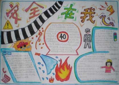 《安全在我心》手抄报 安全在我心中手抄报大全