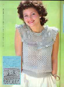 夏季短袖衫的钩针图解 【钩针】几件老款钩针短袖，收藏