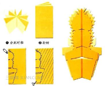 植物剪纸图案大全 植物剪纸图案大全：仙人掌剪纸教程