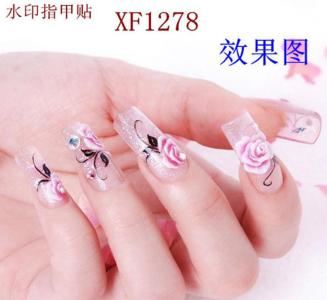 指甲水印贴花怎么贴 水印指甲贴怎么用