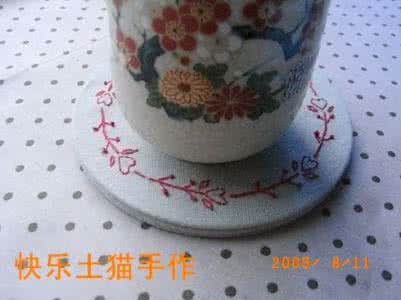茶杯垫 用废旧光碟做茶杯垫