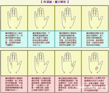 掌纹 财运线 成涛掌相（11）财运线图解