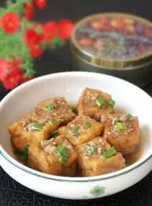 广西家常豆腐泡酿肉 广西酿豆腐泡做法大全 豆腐泡塞肉的做法