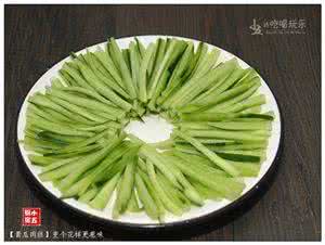 青瓜摆盘花样图片大全 青瓜肉丝：变个花样更惹味(转载)