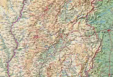 山西省山脉分布图 山西省地形图