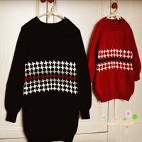 铜钱花插肩毛衣织法 国外的插肩提花美衣织法图解