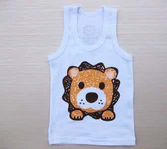 依可爱荷叶花边小背心 可爱的儿童小背心