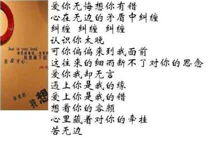 遇上你是我的缘 《遇上你是我的缘,想念你是我的错》