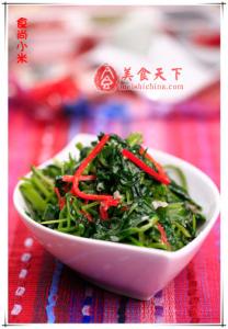 饭菜真湘餐桌 餐桌上最脍炙人口的下饭菜（7）：椒丝腐乳空心菜