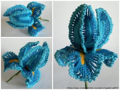 一线钩织漂亮小花开衫 多种漂亮的钩花