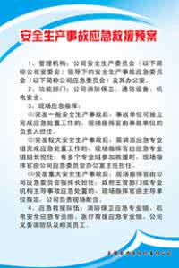 事故应急救援预案制度 双佛镇安全生产事故应急救援预案制度