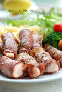 三文鱼培根卷哪里菜 三文鱼培根卷