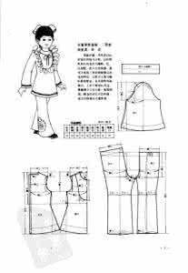 童装裁剪图160款 转载 获奖童装裁剪图