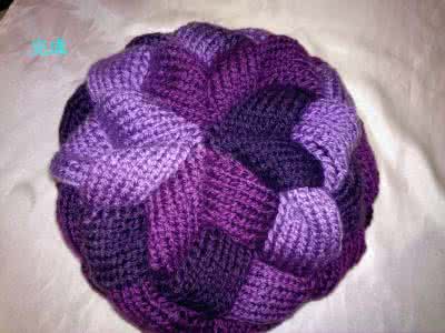 棒针帽子编织视频教程 棒针“席纹花”编织帽教程