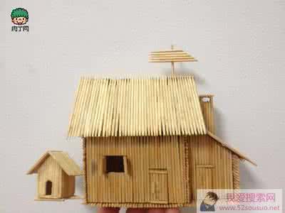 牙签手工制作大全 牙签作品 纯牙签手工制作得意作品过程简略图