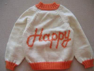 儿童手工针织毛衣 手工编织儿童毛衣