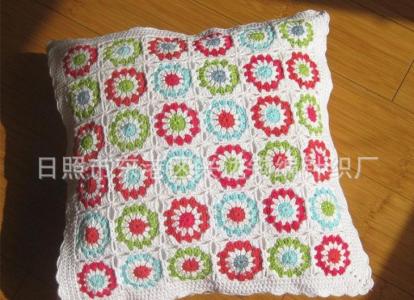 钩针编织花样沙发靠背 钩针编织----非常漂亮的四方形靠背垫