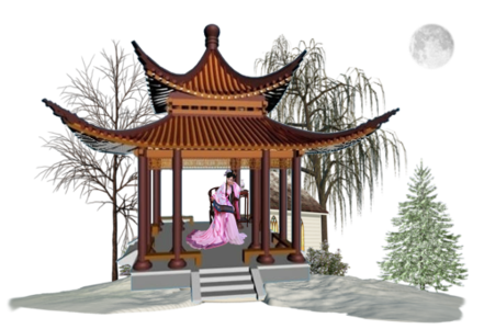 【情感美文】纤月凝殇（练习在模版中图文混排）