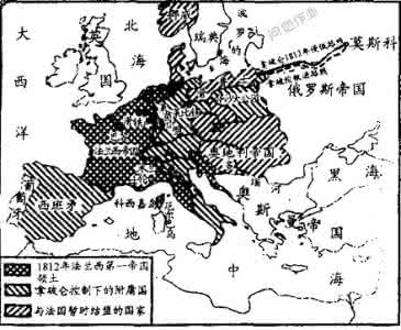 拿破仑英文简介 拿破仑英文简介 观察下图，请将下列国家的英文字母代号填入图中对应的方框内。A．1812年的法兰西帝国；
