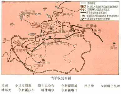 左宗棠西征 左宗棠出嘉峪关西征 收复新疆保国土 左宗棠收复