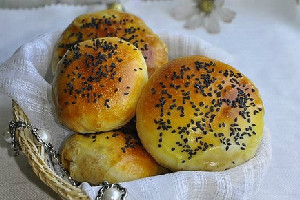 芝麻烧饼 芝麻烧饼面包