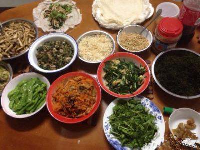 泉州润饼菜 清明节到 泉州人吃“润饼菜”